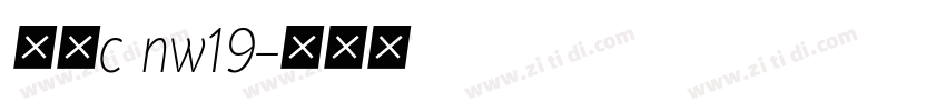 梦源c nw19字体转换